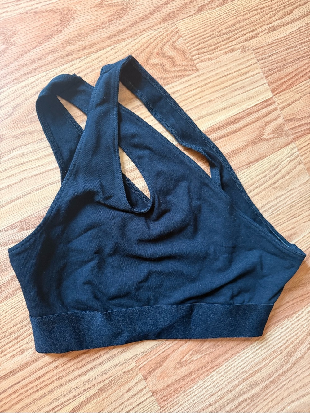 Urban outfitters asymmetrical bra top small cotton